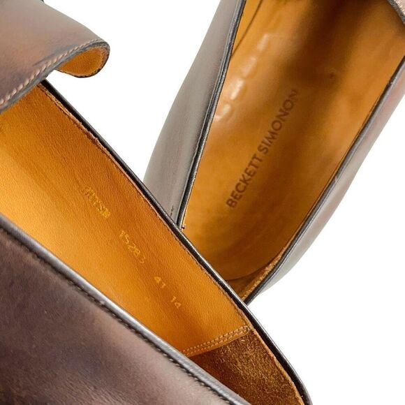 Beckett Simonon Roy Leather Loafers Men’s Size 14 - Picture 3 of 11